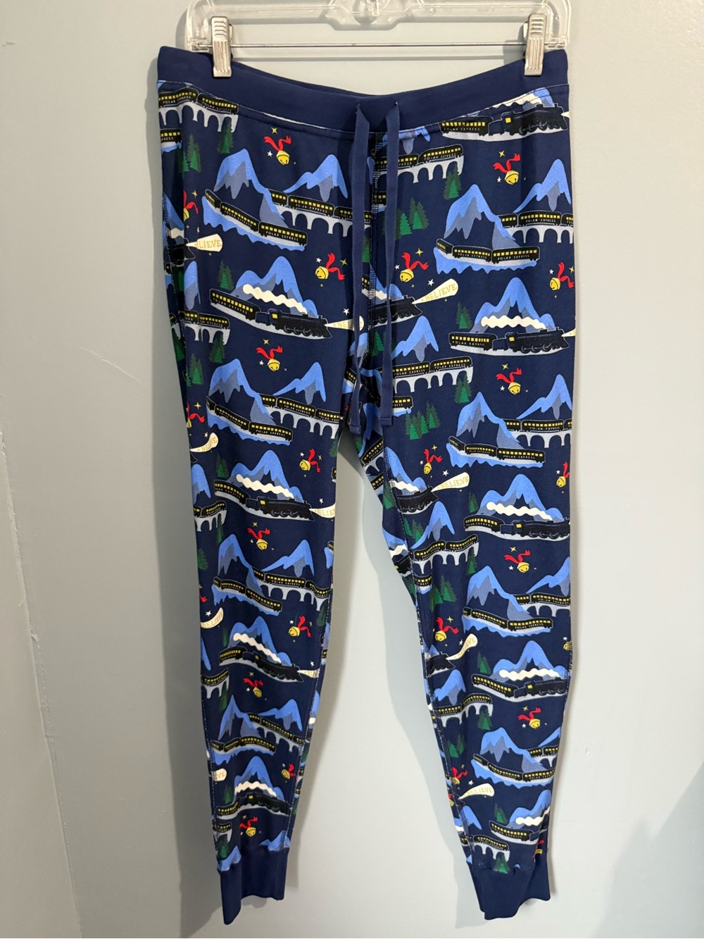 Hanna Andersson Blue Polar Express Pj pants large